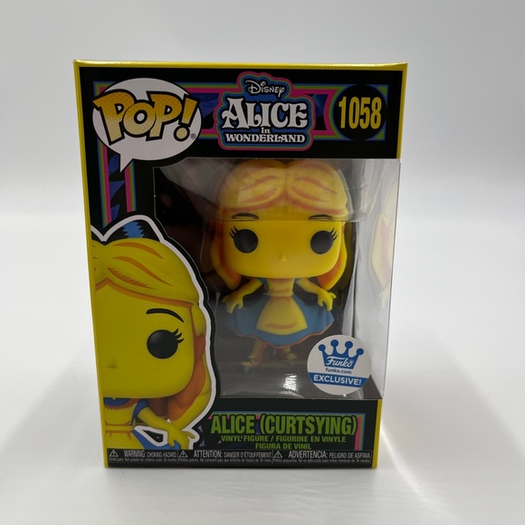 Alice in Wonderland Funko Shop Black Light POP Bundle Set + 4 Free Pop Protector - Picture 6 of 16